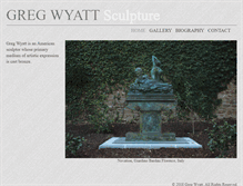 Tablet Screenshot of gregwyattsculpture.com